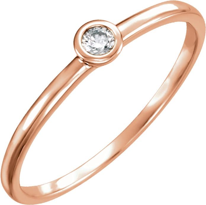 Bezel-Set Solitaire Ring view 1