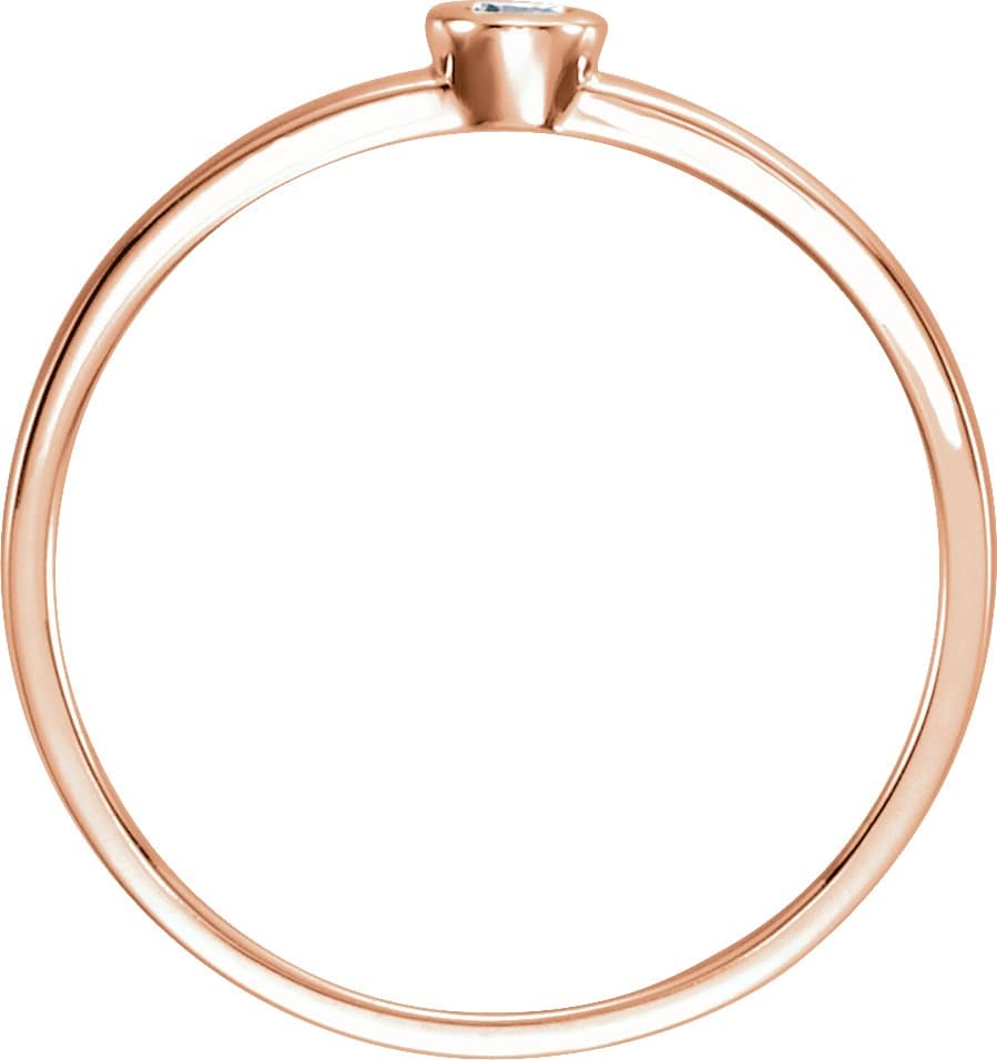 Bezel-Set Solitaire Ring view 2