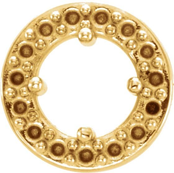 14K Yellow Gold 1/2 CTW Natural Diamond Halo-Style 16" Necklace