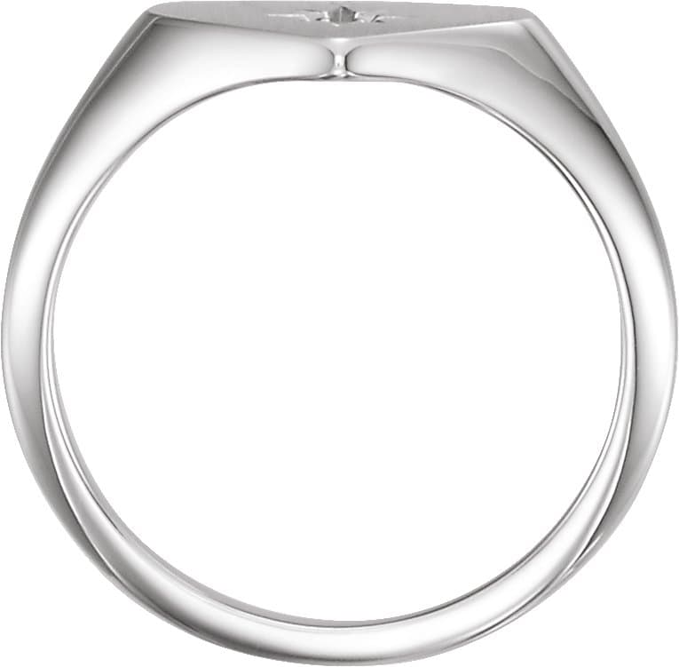 Heart Starburst Signet Ring view 2