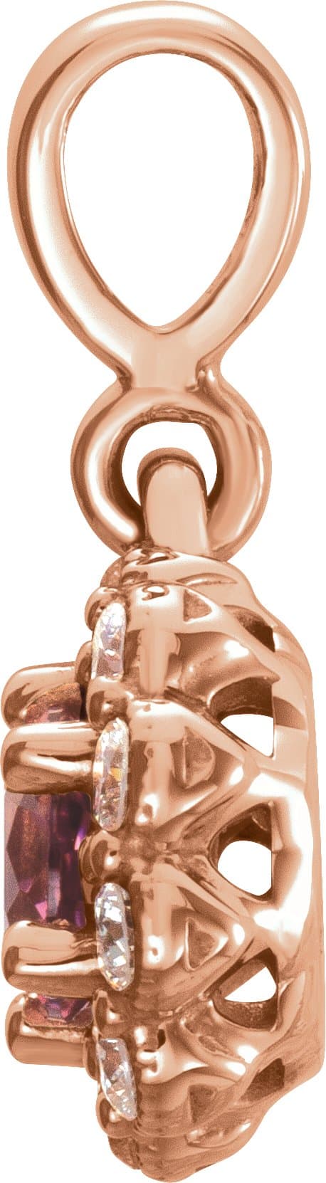 Halo-Style Pendant view 2