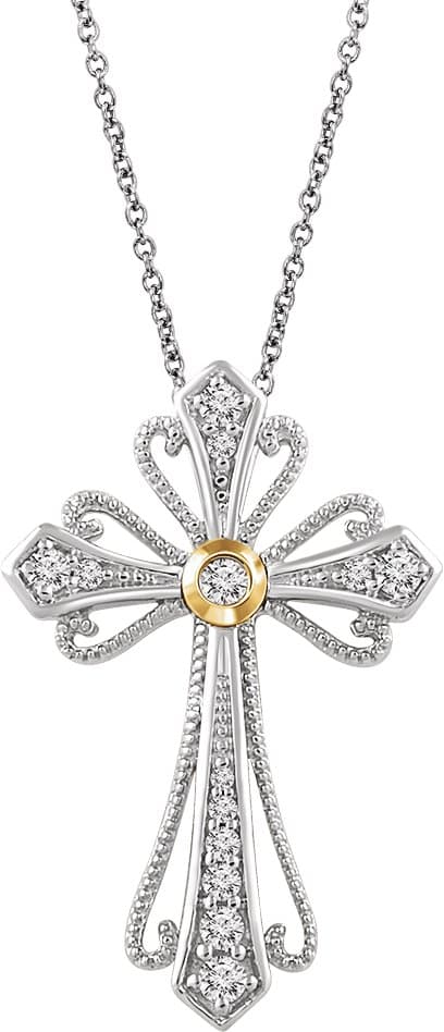 Beaded Cross Pendant view 3