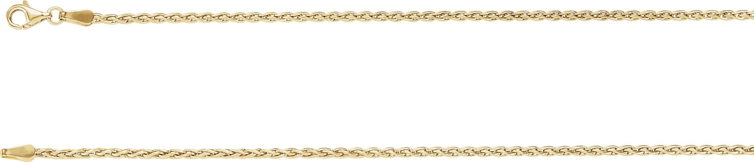1.9 mm Wheat Chain view 3