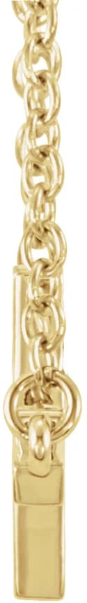 Sideways Cross Necklace, view 3