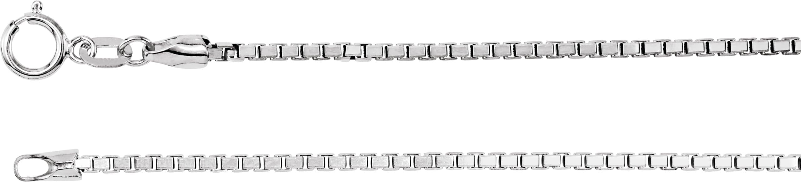 1.75 mm Diamond-Cut Box Chain view 2