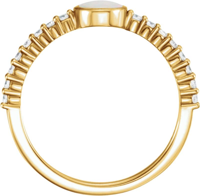 Accented Cabochon Ring view 2