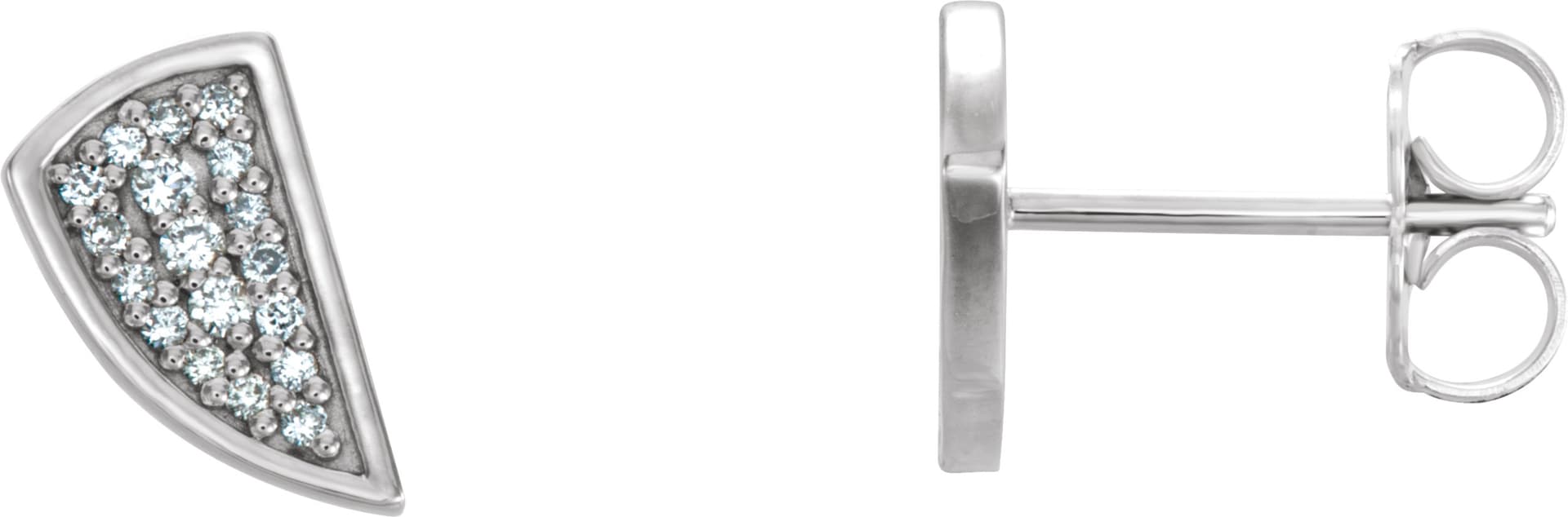 14K Rose 1/10 CTW Natural Diamond Earrings