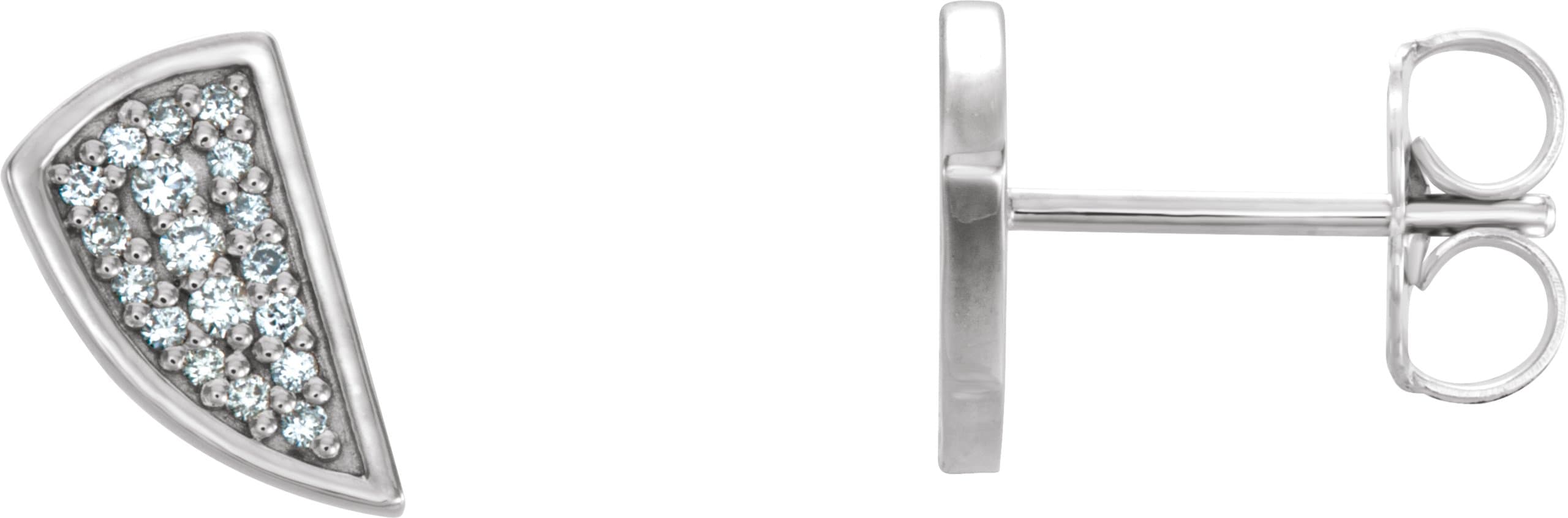 14K Rose 1/10 CTW Natural Diamond Earrings