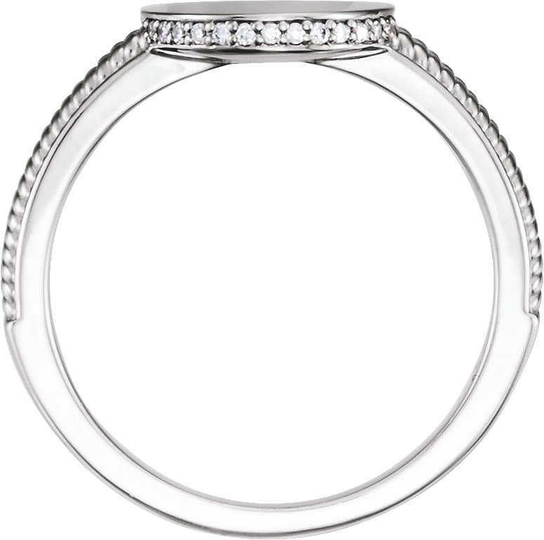 Round Signet Ring view 2