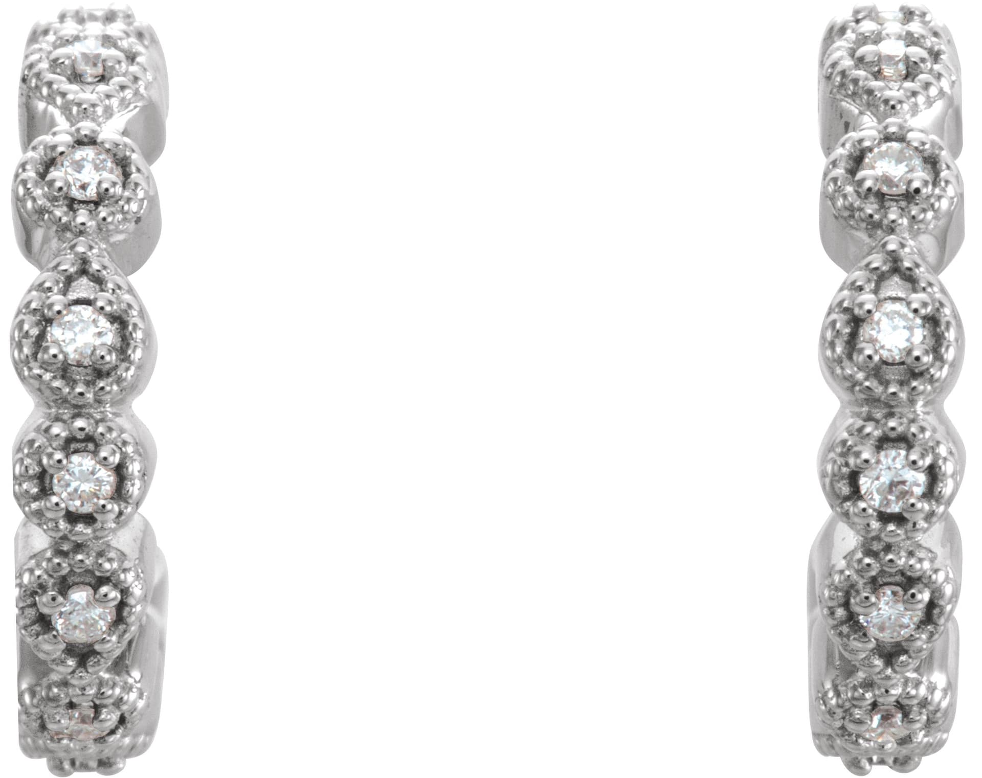 Accented Hoop Earrings view 2