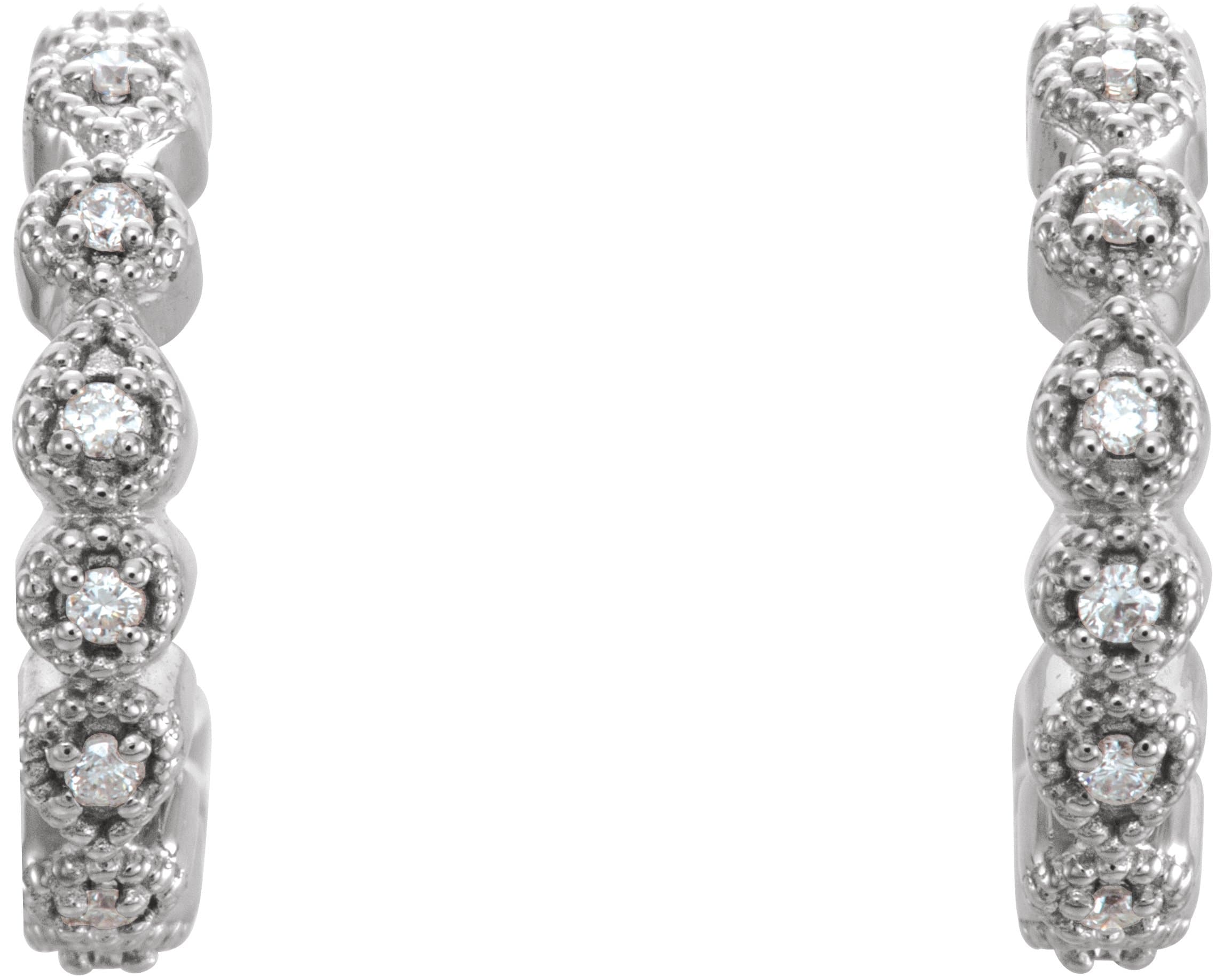 Accented Hoop Earrings view 2