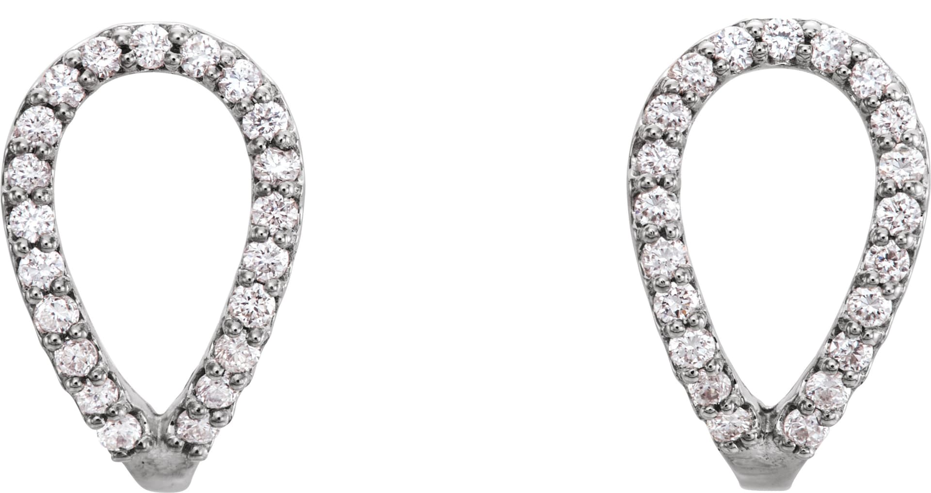 Geometric J-Hoop Earrings view 2