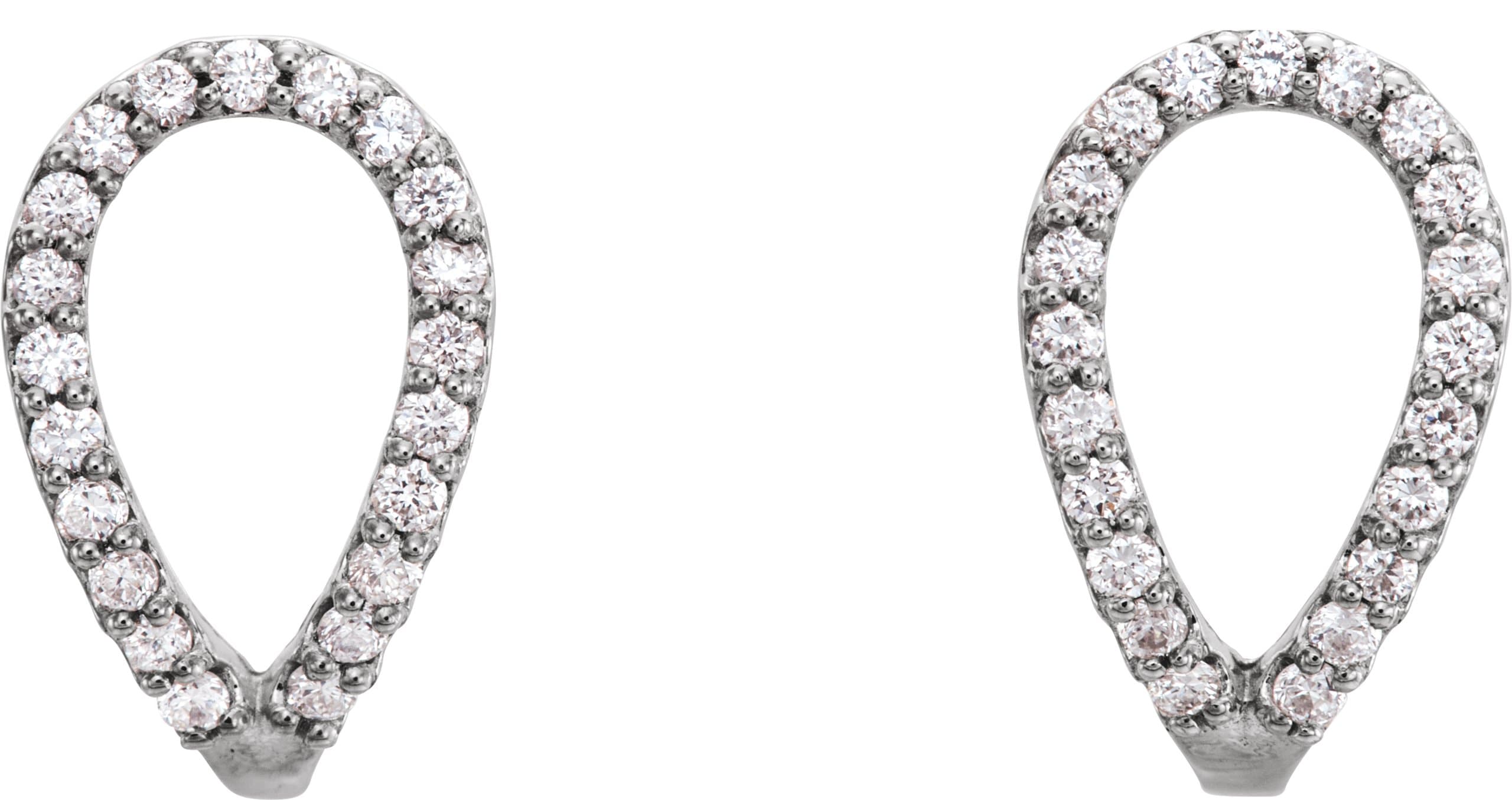 Geometric J-Hoop Earrings view 2