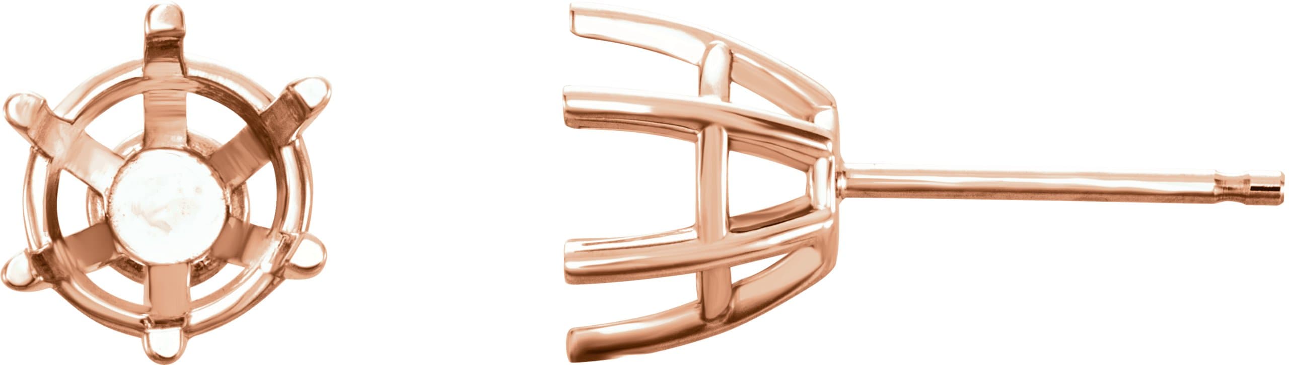 14K Rose Gold 1 1/2 CTW Lab-Grown Diamond Earrings