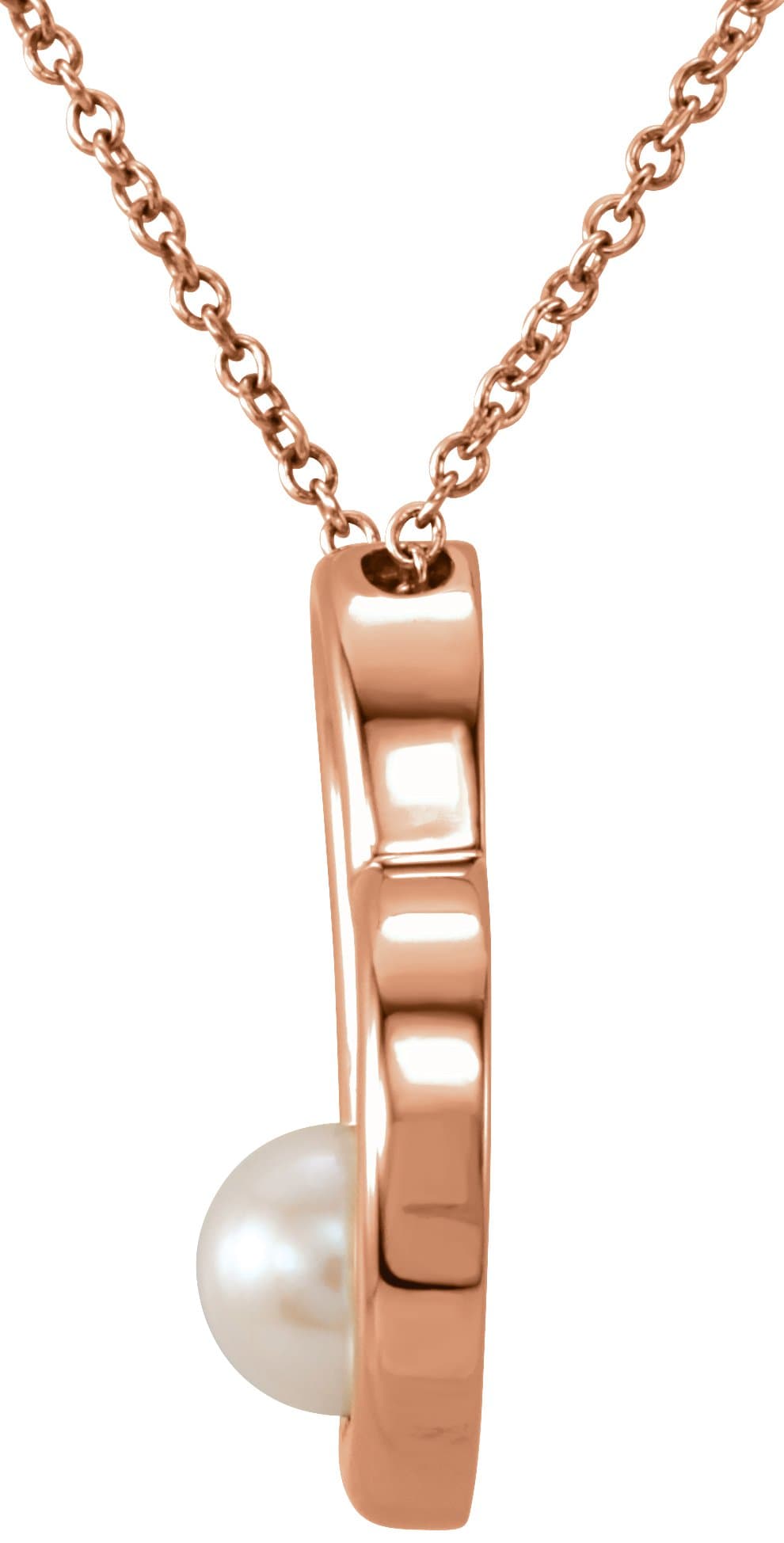 Pearl Heart Necklace or Pendant view 2