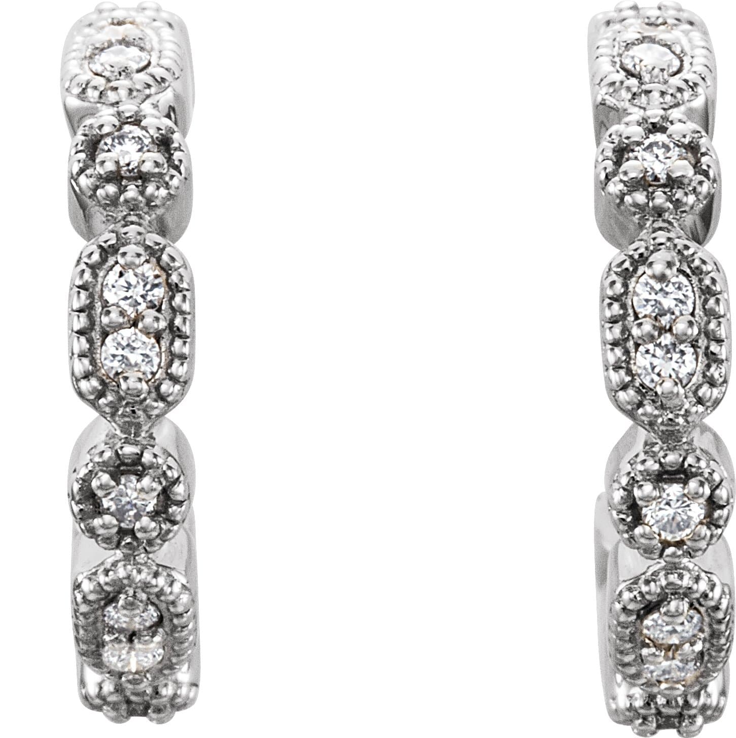 Accented Hoop Earrings view 2