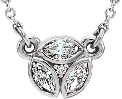 14K Rose 1/5 CTW Natural Diamond 16-18 Necklace
