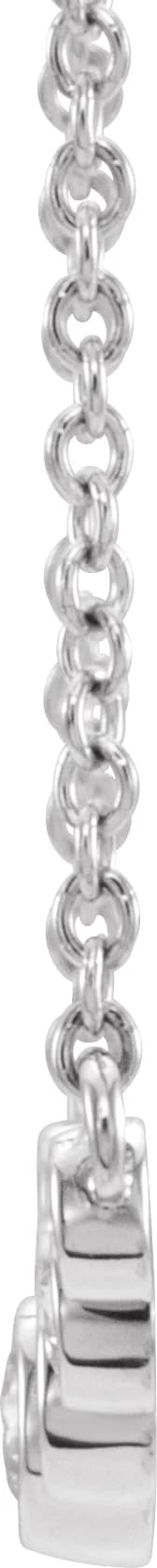 Graduated Bezel-Set Necklace, view 3
