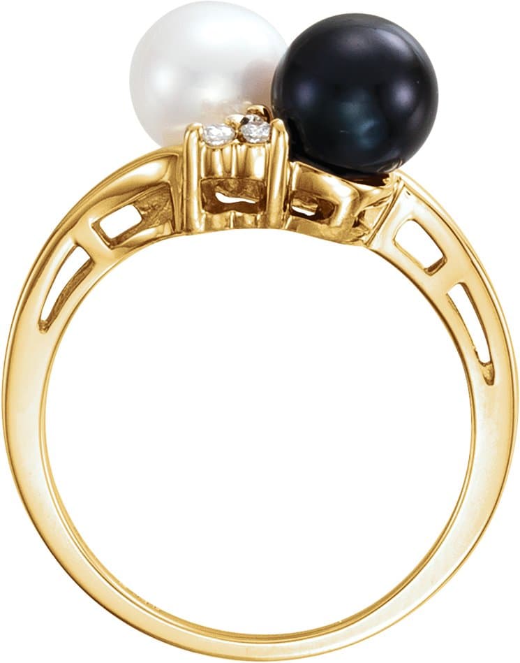 Two-Stone Pearl Ring view 2