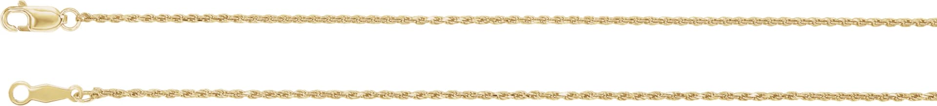 1 mm Diamond-Cut Rope Chain, view 3