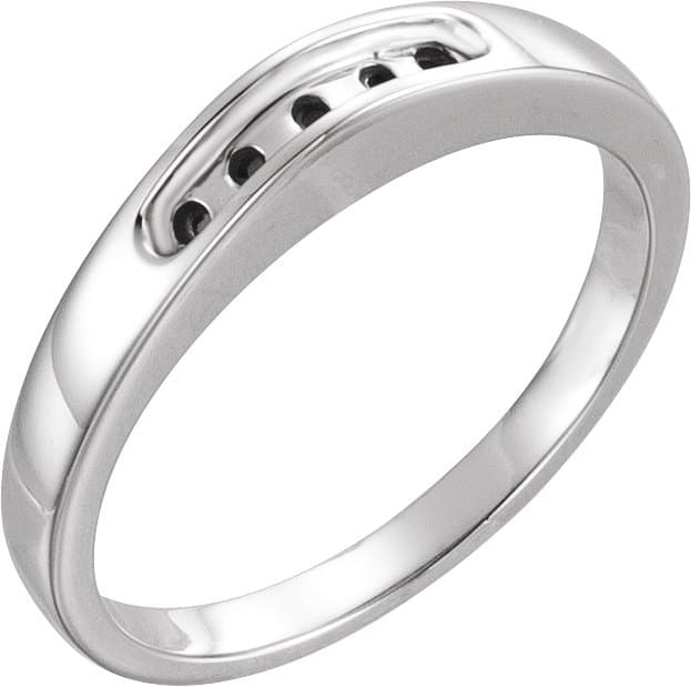 10K Rose Gold Band Mounting