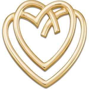 14K Yellow Heart Pednant