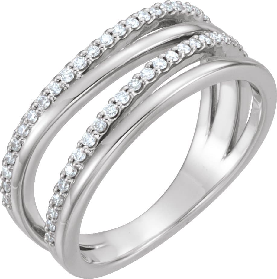14K Rose 1/4 CTW Natural Diamond Ring