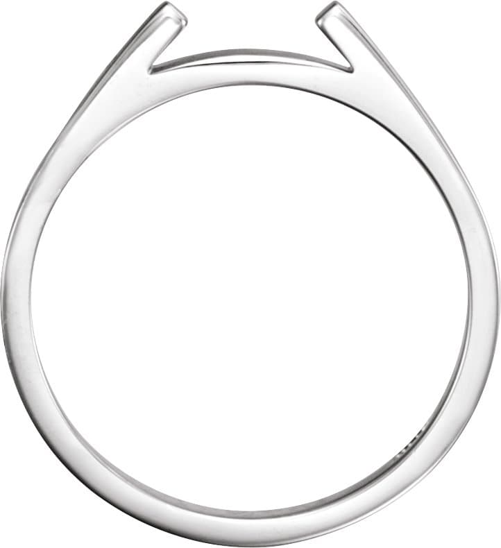Solitaire Engagement Ring or Band  view 2