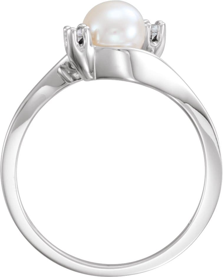 Accented Pearl Bypass Ring view 2