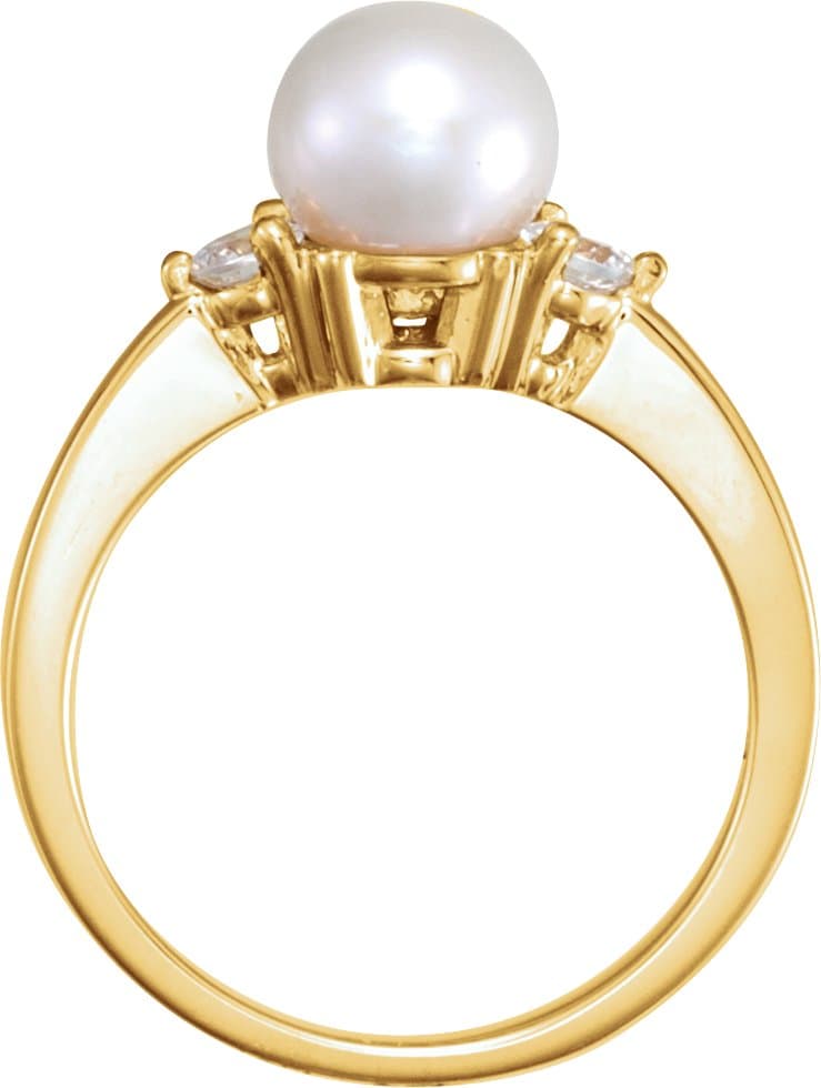 Accented Pearl Ring view 2