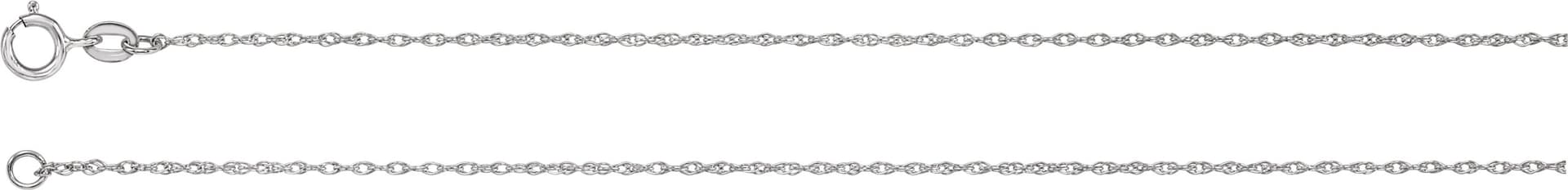 1 mm Rope Chain view 2