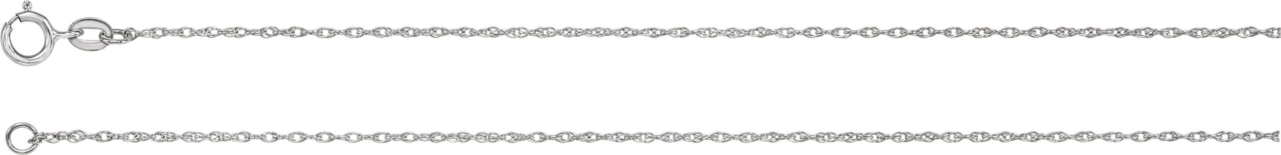 1 mm Rope Chain view 1