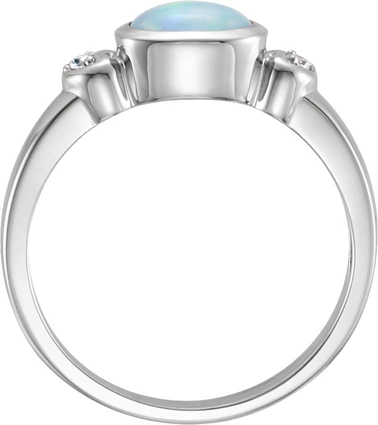 Cabochon Bezel-Set Ring view 2
