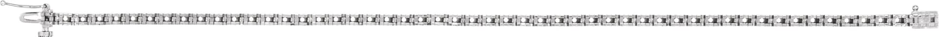 14K Rose Gold 1.3 mm Round Line 7 1/4" Bracelet Mounting