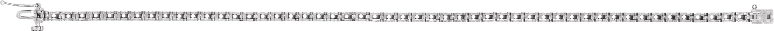 14K Rose Gold 1.3 mm Round Line 7 1/4" Bracelet Mounting