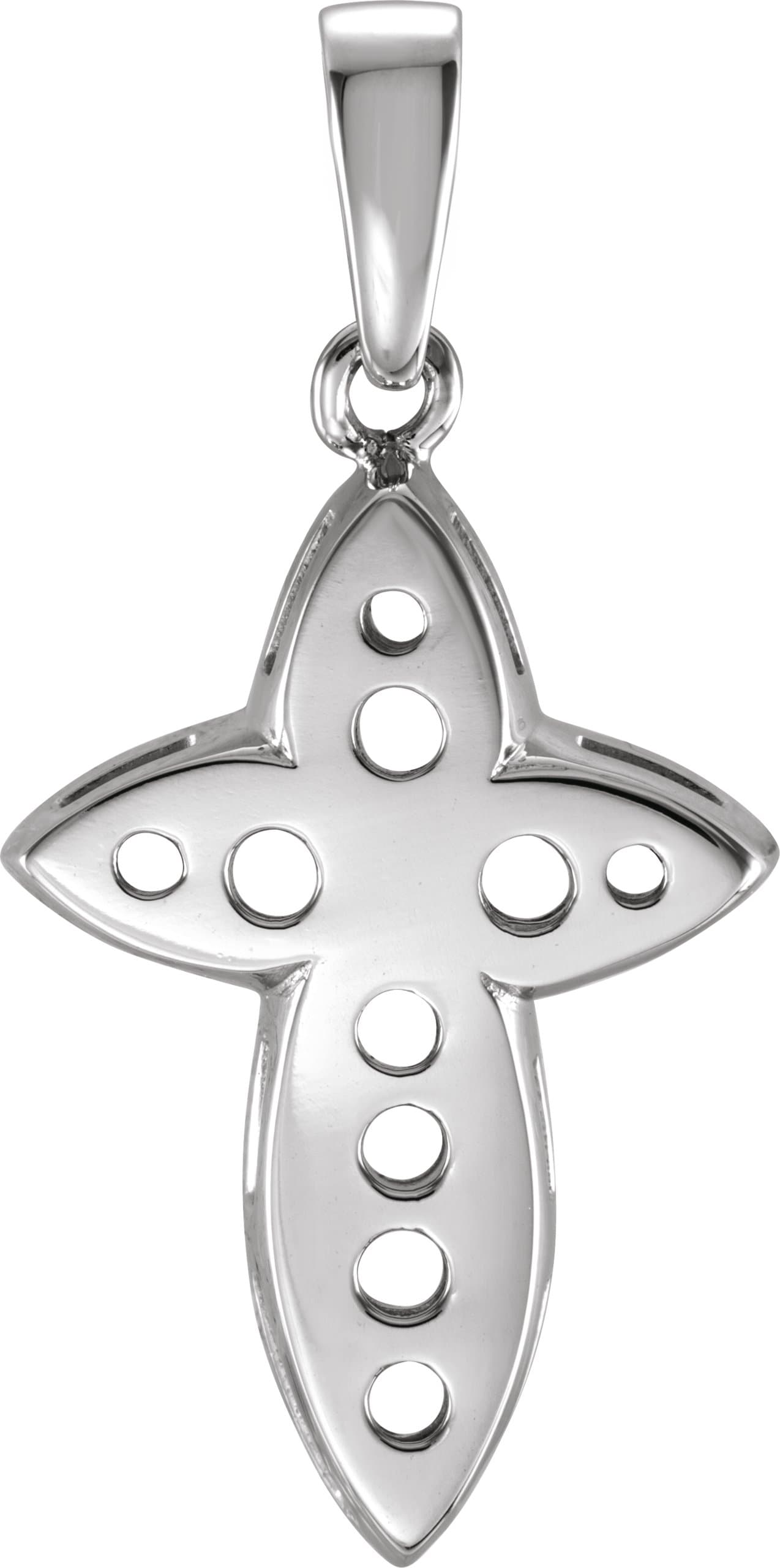 Bright-Cut Cross Pendant view 3