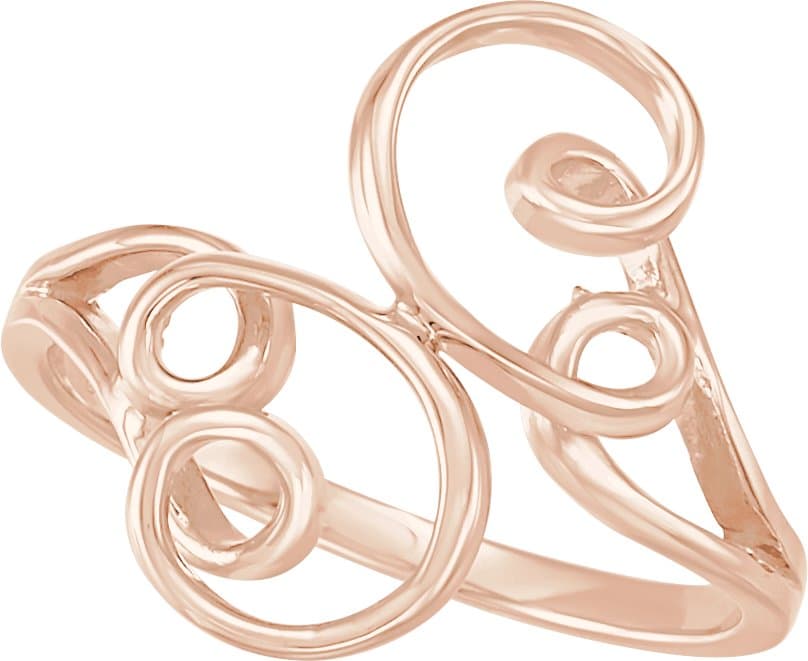 10K Yellow Freeform Ring