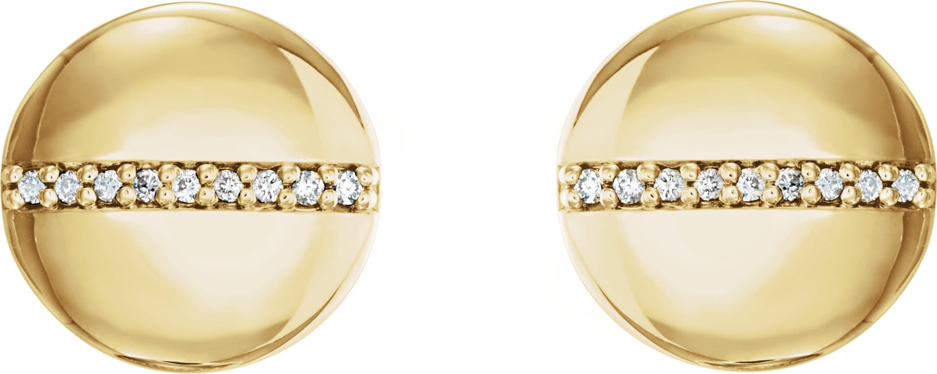 Accented Circle Earrings view 2