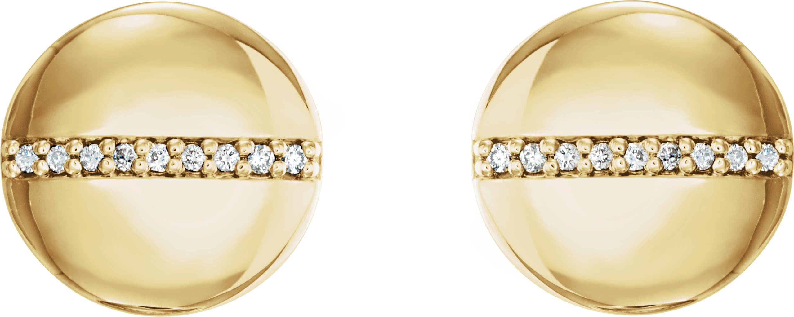 Accented Circle Earrings view 2