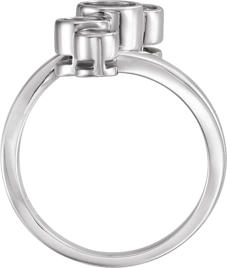 Bezel-Set Right Hand Ring, view 3