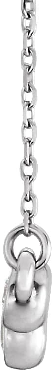 Bezel-Set Bar Necklace, view 3