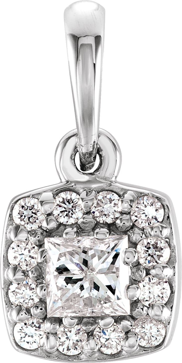 Halo-Style Pendant view 1