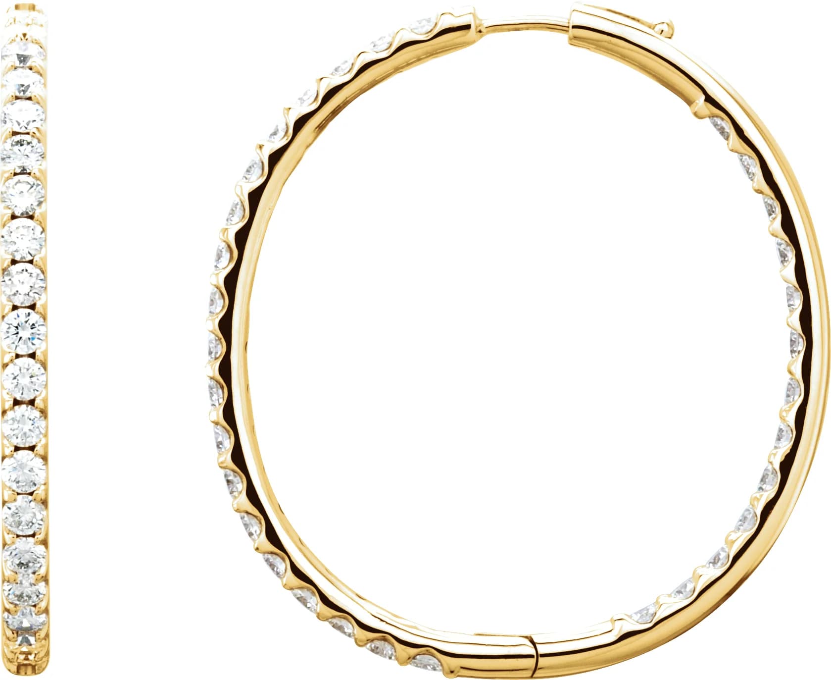 Inside-Outside Hoop Earrings