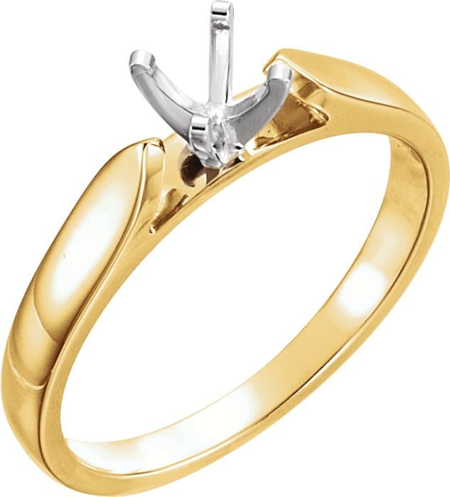 10K Rose Gold Band Mounting