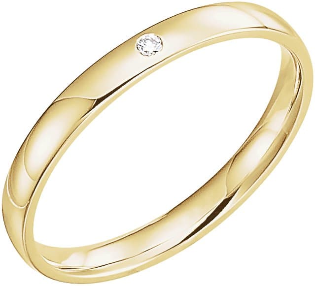 14K Rose .015 CT Natural Diamond Gypsy-Set Comfort-Fit Band Size 10.5