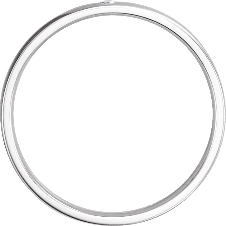 Gypsy-Set Comfort-Fit Half Round Band, view 3