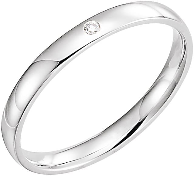 14K Rose .015 CT Natural Diamond Gypsy-Set Comfort-Fit Band Size 10.5