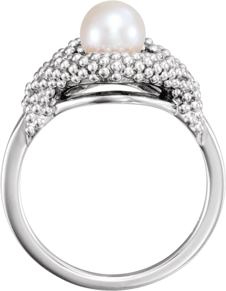 Beaded Pearl Ring view 2