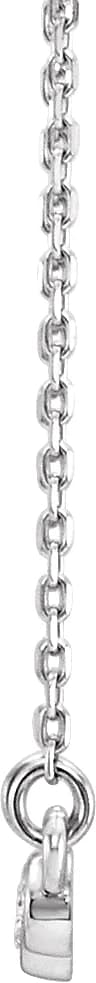 Three-Stone Bezel-Set Necklace, view 3