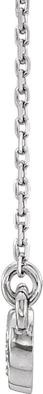 Five-Stone Bezel-Set Necklace or Center view 2